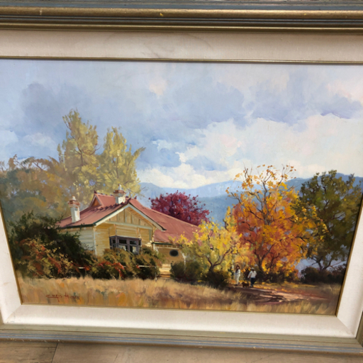 大型　油画　圧巻　絵画　インテリア　作品　芸術　CHRIS HUBER   飾り