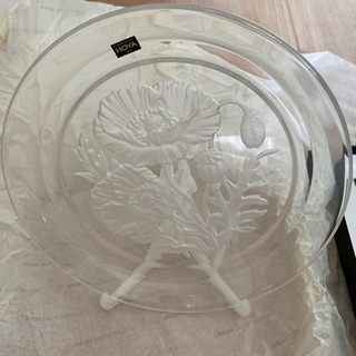 HOYAクリスタル皿の画像