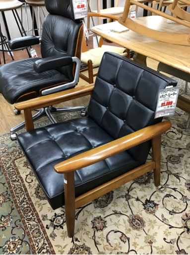 KI-80【ご来店頂ける方限定】カリモク60 Kチェア1シーター　黒