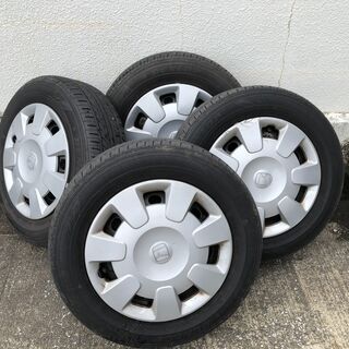 185-65-14 HONDA モビリオ 純正タイヤホイール キャップ付