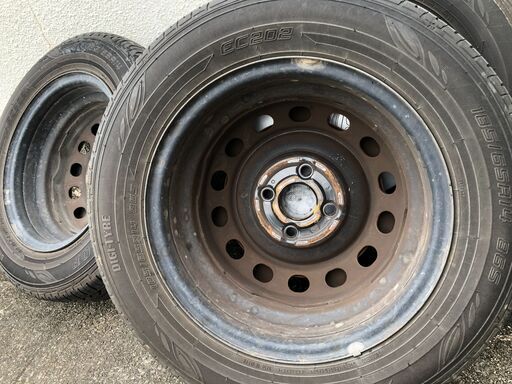 185-65-14 HONDA モビリオ 純正タイヤホイール キャップ付