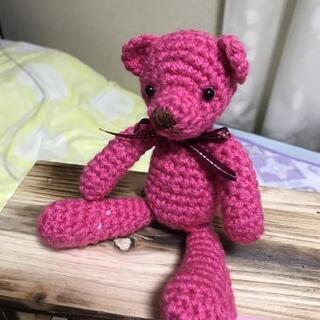 ハンドメイド　くまの編みぐるみ２setの画像