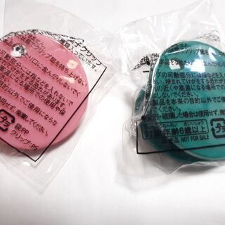 鬼滅【新品未開封】たんじろう&ねずこクリップ2個★竈門炭治郎、禰豆子★ばかうけの画像