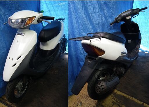 ライブDio（AF34）パワフルな２スト原付・走ります（白)