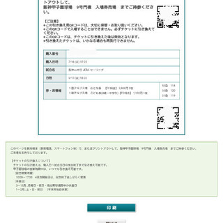 阪神vs中日　9/17(金)18:00　甲子園球場１塁アルプス席入場券　３枚の画像