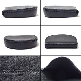 AA594 Natural Tanned Leather Italian 馬蹄型コインケースの画像