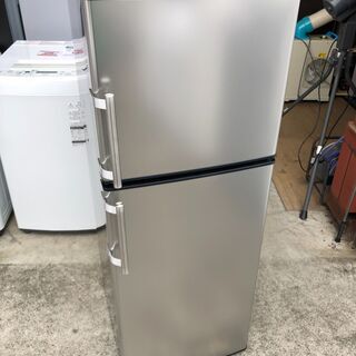 【動作保証60日間あり】アズマ 2018年 MR-ST136A 136L 2ドア冷凍冷蔵庫 ステンレス【管理KRR335】