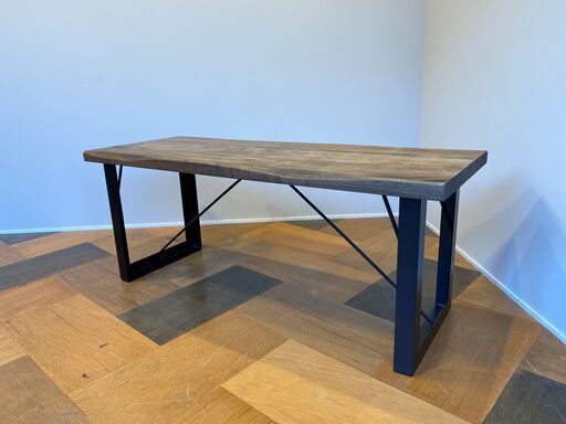 オシャレな家具を探すなら『オトワリバース！』ベンチ 椅子 ブラウン×ブラック スツール 中古品