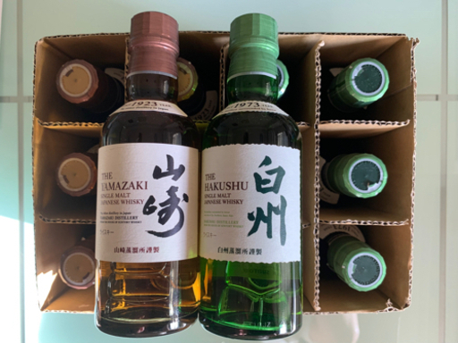 サントリーウィスキー　山崎&白州　180ml 12本セット