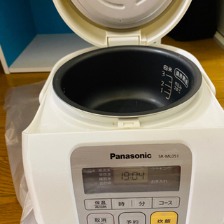 Panasonic 電子ジャー炊飯器 SR-ML051 無料の画像