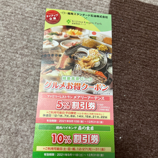 城島高原パーク無料入場券の画像