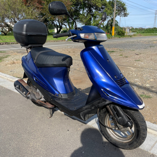 スズキ アドレス V100 CE13A 軽整備済 社外プーリー 原付 ボックス付