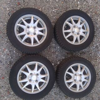 【恵庭市】155/65R13 スタッドレスタイヤ アルミホイール...