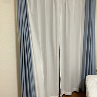 ニトリ 遮光カーテン レースカーテンの画像