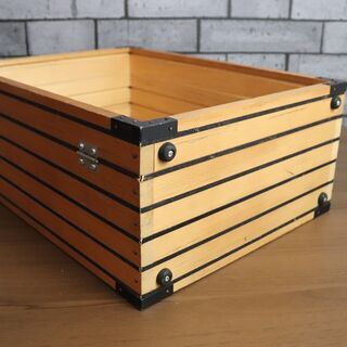 （使用感あり）木製　ボックス　アンティーク　DIY　コレクションケースの画像