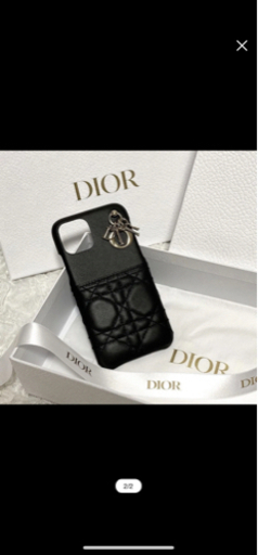 iPhone12mini Dior カバー　黒　スマホ