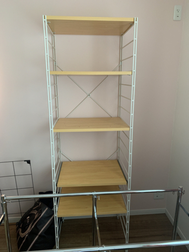 キッチンラック　スライド棚付き