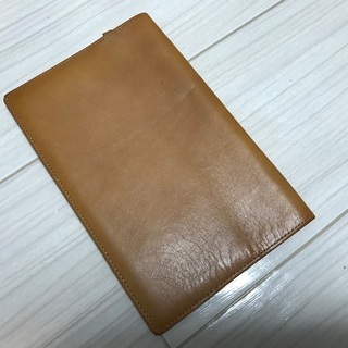 エイジング有）土屋鞄　ナチューラヌメ革ブックカバー　新書サイズ（...