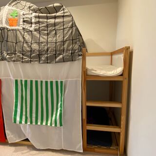 1段・2段 可変 ベッド 子供ベッド IKEA KURA  イケ...