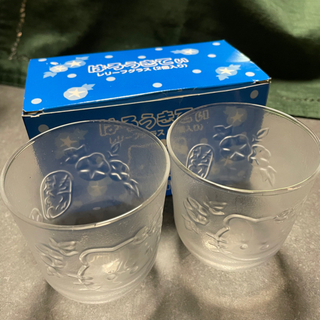 【新品・未使用】ハローキティ レリーフグラス(2個入り)