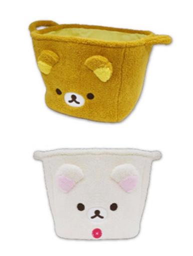 2点セット　ふかふかフェイスデザインの入れ物かわいいっ！