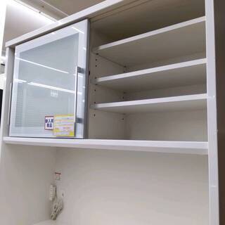 ●【✨松田家具✨参考上代約14.7万✨レンジボード✨食器棚✨スチームオーブン対応✨ハイカウンタータイプ✨118幅✨】の画像