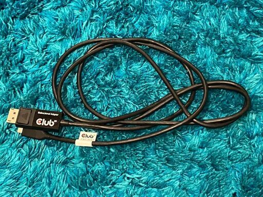 Club3D USB Type C to DisplayPort 1.4 8K 60Hz HDR 1.8m 双方向 ケーブル (CAC-1557)