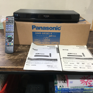 df3763　★中古美品　Panasonic　DIGA　ブルーレイレコーダー DMR-BR585  2011年　清掃済
