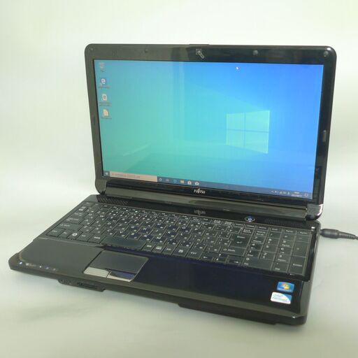 ノートパソコン 中古良品 Windows10 15.6型ワイド 富士通 AH530/2B Pentium 4GB DVDマルチ 無線 webカメラ Office 即使用可