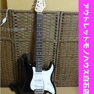 BUSKER'S バスカーズ エレキベース ブラック ケースセット 黒白