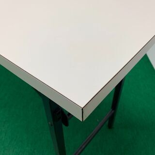 中古　W1800　折りたたみテーブル　天板ホワイトの画像