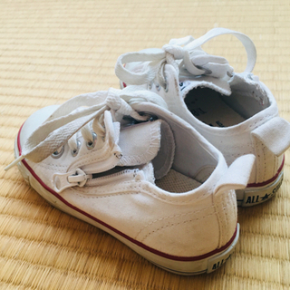 【受け渡し決定済】コンバース　白【16センチ】の画像