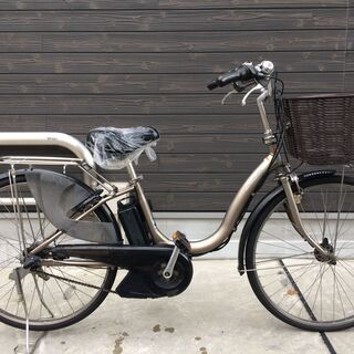 地域限定 ヤマハ パス ナチュラ M 新基準 子供乗せ 2017年 茶 アシスタ