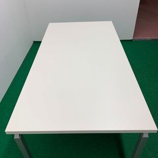 中古 NAIKI  W1800 ミーティングテーブル　天板ホワイト　龍ヶ崎倉庫の画像
