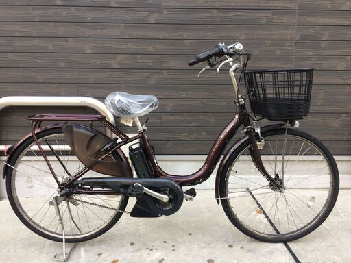 地域限定送料無料 ヤマハ パス ナチュラ 新基準 8,7AH 子供乗せ 茶