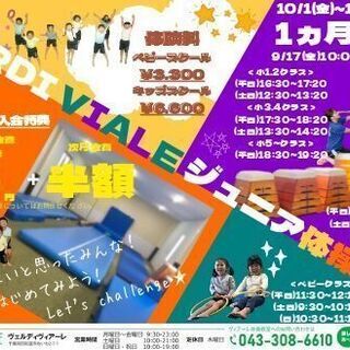 体操教室！10月1ヶ月体験【VIALEジュニアスクール】