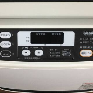 ⭕⭕⭕PR3/22　Rinai リンナイ ガスファンヒーター 都市ガス RC-M5802E 2014製 通電確認 中古 暖房機器 ストーブ⭕⭕⭕の画像