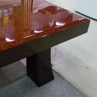 高級座卓テーブル 幅151cm 花柄 塗 技法不明 若狭塗？ 津軽塗？ 日本伝統工芸 札幌市東区 新道東店の画像