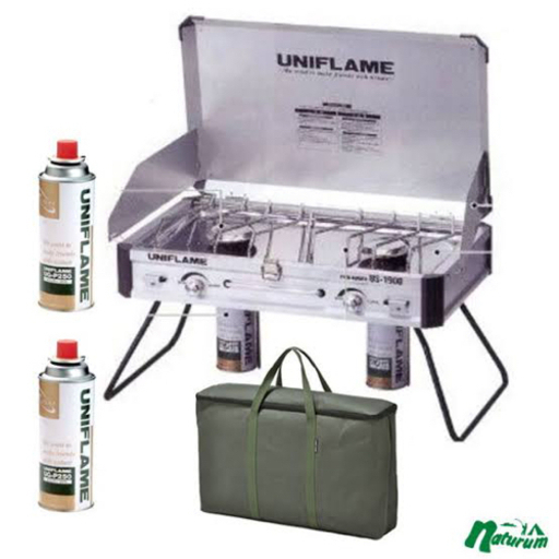 【新品未開封】ユニフレーム(UNIFLAME) ツインバーナー US-1900+収納ケース＋おまけ2点