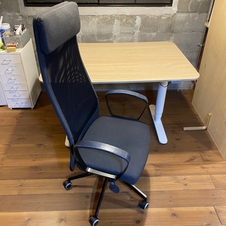 IKEA 電動昇降式 デスク BEKANT 120x80cm 定価49990円 イケア 机 PC