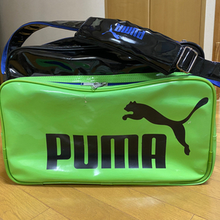 再値下げ　プーマ　エナメル　スポーツバッグ
