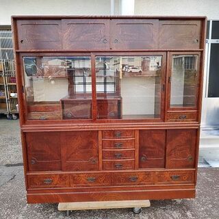 和茶棚　茶箪笥　上下２段『良品中古』W1690【リサイクルショップサルフ】の画像