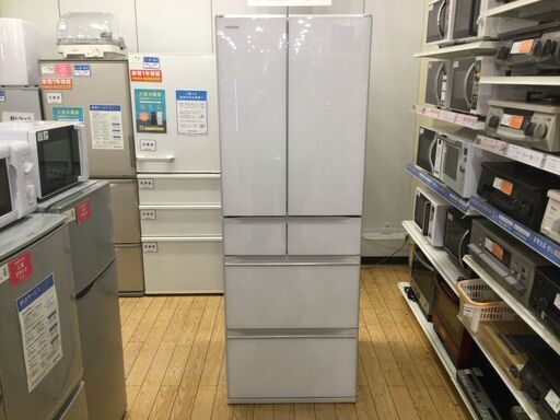 【安心1年間保証付】HITACHI 6ドア冷蔵庫 R-HW48N 2021年製 475L アウトレット品 【トレファク桶川店】