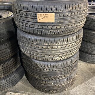 タイヤ販売☆バリ山17インチ夏タイヤ☆  YOKOHAMA  エコス  215/45R17  2019年  ☆4本セット☆石狩市から格安☆組み換え可能☆