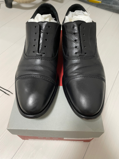 【ほぼ新品】 Hilton ヒルトン　革靴　ビジネスシューズ　レザーシューズ　26センチ　イタリア製　内羽ストレートチップ　ビブラム　Vibram ラバーソール