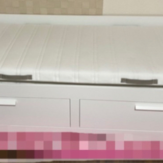 IKEA セミシングルベッド ホワイト