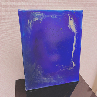 『　warp space deep sea 』✨⭐️ 宇宙の流れ星を使用した流星アートになります✨✨✨✨の画像