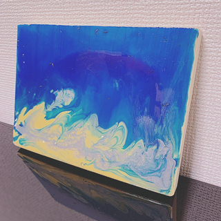 『 ocean earth 』✨⭐️ 宇宙の流れ星を使用した流星アートになります✨✨✨の画像