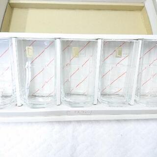 未使用 箱有りグラス5個で