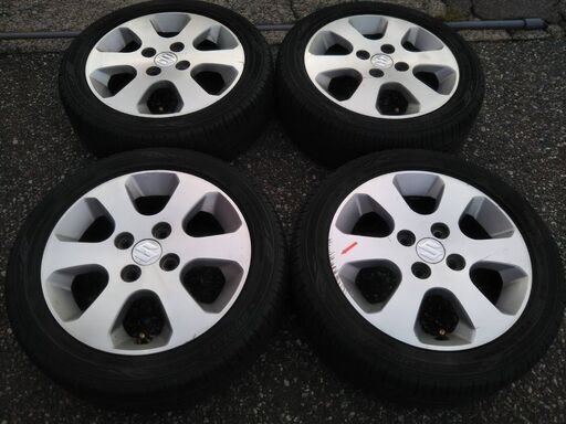 夏14インチ ワゴンR純正 スズキ【富山 手渡しもOK】スズキ純正 ワゴンR アルト ラバン パレット セルボ エブリィ キャリー 165/55R14 中古訳あり4本